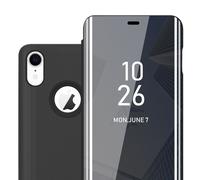 Coque pour Apple iPhone XR Housse Etui Protection Miroir Portefeuille