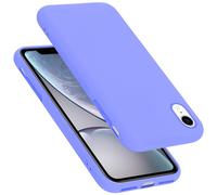 cadorabo Coque Compatible avec Apple iPhone XR, Étui Housse en Silicone- Coque pour iPhone XR- Protection Antichoc, Anti-Empreintes- TPU Housse de Protection - Mat Liquid Light Purple