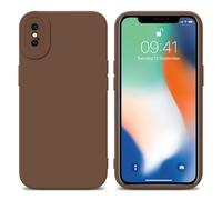 Coque pour Apple iPhone XS MAX en FLUID MARRON Housse de protection Étui en silicone TPU flexible