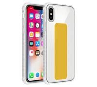 Coque pour Apple iPhone XS MAX en JAUNE Housse de protection Étui en silicone TPU flexible avec support et fonction stand