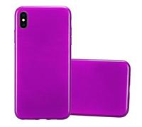 Coque pour Apple iPhone XS MAX en Lilas Housse de protection Étui en silicone TPU flexible au design brossé