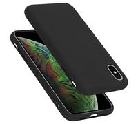 Coque pour Apple iPhone XS MAX en LIQUID BLACK Housse de protection Étui en silicone TPU flexible