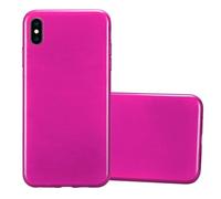 Coque pour Apple iPhone XS MAX en ROSE Housse de protection Étui en silicone TPU flexible au design brossé