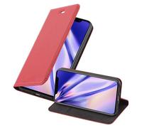 Coque pour Apple iPhone XS MAX en ROUGE DE POMME Housse de protection Étui avec fermeture magnétique, fonction de support et compartiment pour carte