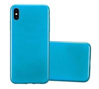 Coque pour Apple iPhone XS MAX en TURQUOISE Housse de protection Étui en silicone TPU flexible au design brossé