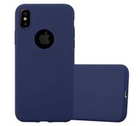 Cadorabo Housse pour Apple iPhone XS MAX Housse de protection bleue Housse pour téléphone portable TPU Silicone Etui Case Cover