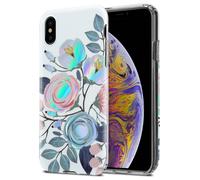 Coque pour Apple iPhone XS MAX en FLEURS DE PIVOINES Housse de protection Étui en silicone TPU avec motif floral