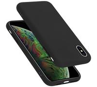 Coque pour Apple iPhone XS MAX en LIQUID BLACK Housse de protection Étui en silicone TPU flexible