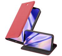 Coque pour Apple iPhone XS MAX en ROUGE DE POMME Housse de protection Étui avec fermeture magnétique, fonction de support et compartiment pour carte