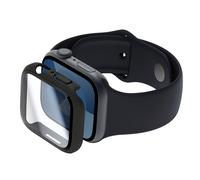 Coque pour Apple Watch Séries 7 / 8 / 9 avec Verre Trempé Intégré Antichoc, Noir