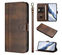 Coque pour ASUS ROG Phone 9,Etui Coque Clapet à Rabat Portefeuille Cuir avec Porte Carte Magnétique Case Housse Protection Cover Étui pour ASUS ROG Phone 9,Brun