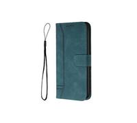 Coque pour Asus ROG Phone 9 Protection Portefeuille Etui à Rabat Housse en Cuir PU avec Antichoc TPU Magnétique Flip Pochette Housse Vert