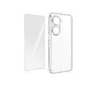 Coque pour Asus Zenfone 10 et Zenfone 9 et Film Verre Trempé 9H transparent Transparent