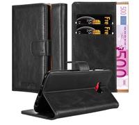 cadorabo Coque pour ASUS ZenFone 4 Selfie Pro en Noir DE Jais - Housse Protection avec Fermoire Magnétique, Stand Horizontal et Fente Carte - Portefeuille Etui Poche Folio Case Cover