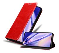 cadorabo Coque Compatible avec ASUS ZenFone 7 Pro en Rouge DE Pomme - Housse Protection avec Fermoire Magnétique, Stand Horizontal et Fente Carte - Portefeuille Etui Poche Folio Case Cover
