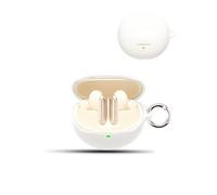 Coque pour Baseus Inspire XP1 écouteurs sans Fil,daunke étui de Protection Souple en Silicone，étui Doux pour la Peau avec Boucle Ronde, Protection complète, Blanc