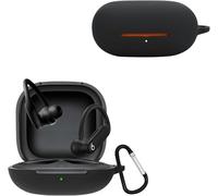 Coque pour Beats Powerbeats Pro 2, Antichoc en Silicone Souple avec Porte-clés, Anti-Rayures Étui de Protection Compatible avec Beats Powerbeats Pro 2 - Noir