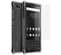 Coque pour BlackBerry KEY2 Coque Silicone Souple + Film Flexible Transparent