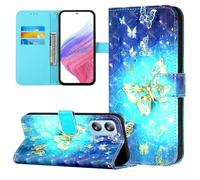 Coque pour Blackview A52 / A52 Pro, 3D en Cuir PU Étui Portefeuille à Rabat Housse Cover avec Porte Cartes Fermeture Magnétique Etui de Protection pour Blackview A52 / A52 Pro, Papillon
