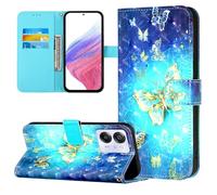 Coque pour Blackview Color 8 / Oscal Modern 8, 3D en Cuir PU Étui Portefeuille à Rabat Housse Cover avec Porte Cartes Fermeture Magnétique Etui pour Blackview Color 8 / Oscal Modern 8, Papillon