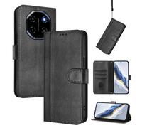 Coque pour Blackview Shark 6 Etui, Magnétique Cuir PU/TPU Protection Antichoc Flip Carte Fentes/Stand Fonction. noir