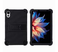 Coque pour Blackview Zeno 1/TechLife Pad Lite 8" Tablette avec béquille PC, Silicone souple, lavable, coin épais résistant aux chocs, noir