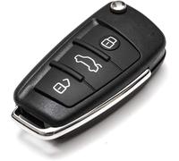 Coque Pour Clé Télécommande De Voiture 3 Boutons Compatible Avec Audi A1-A3-A4-A6-A8-Q3-Q5-Q7-R8-A6l-Tt-Sl-S3-Rs3