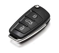 Coque pour clé télécommande de Voiture 3 Boutons Compatible avec Audi A1 - A3 - A4 - A6 - A8 - Q3 - Q5 - Q7 - R8 - A6L - TT - SL - S3 - RS3