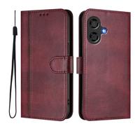 Coque pour Coolpad Cool 40i Housse Etui en PU Cuir Portefeuille avec Porte Carte à Rabat Clapet Housse Protection Flip Case Magnétique Étui pour Coolpad Cool 40i, Red