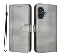 Coque pour Coolpad Cool 40i Housse Etui en PU Cuir Portefeuille avec Porte Carte à Rabat Clapet Housse Protection Flip Case Magnétique Étui pour Coolpad Cool 40i, Gray