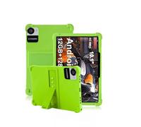 Coque pour Crelander W30 Pro 10.1 Pouces,daunke Silicone Souple,avec Support Rabattable,Légère aux Chocs,Anti-Rayures,Protection complète,Vert