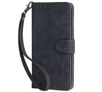 Coque pour Cricket Icon 7 5G,Fermeture magnétique,PU Portefeuille en Cuir Étui de téléphone avec 4 Fentes pour Cartes.Conception Anti-vol RFID-Black