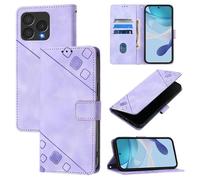 Coque pour Cubot A40 6.88"", Premium Cuir PU Étui Portefeuille Housse Case avec Porte Cartes, Magnétique,Violet clair PT05