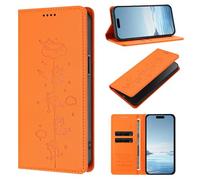 Coque pour Cubot A40, Étui Housse Portefeuille en Cuir PU [Blocage RFID] [Magnétique] Flip Cover Housse avec Porte-Cartes pour Cubot A40, Orange