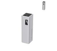 Coque pour CUKTECH 15 SE Power Bank 20 000 mAh 65 W, en silicone souple, portable, résistante aux rayures et aux chocs, avec cordon, gris