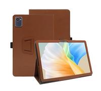 Coque pour DEERTiME E15, Folio Housse avec Multi Angles Stand Etui Housse de Protection pour DEERTiME E15 10 Pouces (Brun)