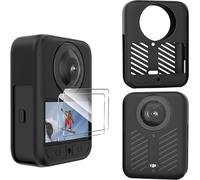 Coque Pour Dji Osmo 360 Case, Etui En Silicone Et Protection D'Écran Pour Dji Osmo 360, Étui De Boîtier Pour Caméra D'Action, Mini (Noir) Kit D'Accessoires