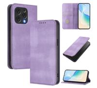 Coque pour Doogee N55/N55 Pro/N55 Plus 6.56"", avec Fentes pour Cartes PU en Cuir Flip Portefeuille Housse Étui -Violet PT15