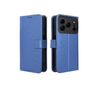 Coque pour Doogee Note 56 Etui Protection Housse Premium en Cuir PU, Pochette Flip Case Compatible avec Book Bleu