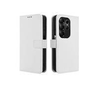Coque pour Doogee Note 56X Etui Protection Housse Premium en Cuir PU, Pochette Flip Case Compatible avec Book Blanc
