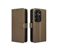 Coque pour Doogee Note 56X Etui Protection Housse Premium en Cuir PU, Pochette Flip Case Compatible avec Book Marron