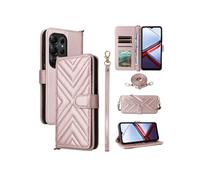 Coque pour Doogee Note 56X/Note 56X Pro Etui Portefeuille pour Téléphone Portable en Cuir PU Souple avec Fermeture Magnétique Bandoulière Longue et