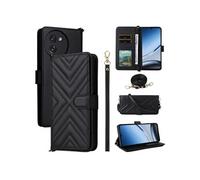 Coque pour Doogee Note 59/Note 59 Pro Etui Portefeuille pour Téléphone Portable en Cuir PU Souple avec Fermeture Magnétique Bandoulière Longue et