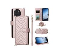 Coque pour Doogee Note 59/Note 59 Pro Etui Portefeuille pour Téléphone Portable en Cuir PU Souple avec Fermeture Magnétique Bandoulière Longue et