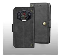 Coque pour Doogee S119 4G,Coque Etui Protection Housse Premium en Cuir PU[Fermeture Magnétique]Noir Styles de boutons-EEO