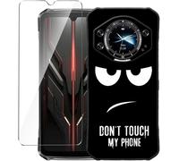 Coque Pour Doogee S119 (6.72"") Noir Housse + Verre Trempé Protection Écran, Souple Silicone Étui Protection Bumper Tpu Téléphone Case Cover-Duo5[WKE00801]