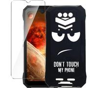 Coque Pour Doogee S89/S89 Pro(6.3"") Noir Housse + 1 X Verre Trempé Protection Écran, Souple Silicone Étui Protection Bumper Tpu Téléphone Case Cover-Duo5[Wke00776]