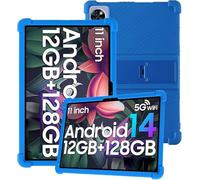 Coque pour DOOGEE U11 2025 27,9 cm avec couverture complète, adaptée aux enfants, résistante aux chocs, anti-rayures, support réglable, étanche en silicone souple, bleu