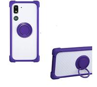 Coque pour Doro 8050 Coque Compatible avec Doro 8050 Coque Étui Support de Bague métallique 360° en PC + Silicone CSKB-ZI