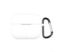 Coque pour écouteurs à clip Moto Buds, coque de protection en silicone souple résistant aux chocs, design à rabat intégré, protection durable, pour voyage et usage quotidien (blanc)